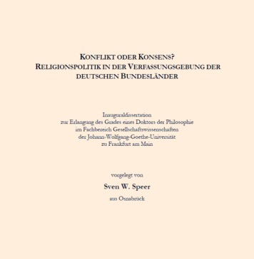 Religionspolitik in der Verfassungsgebung der deutschen Bundesländer